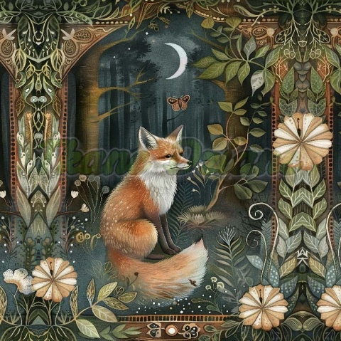 PANEL DRUKOWANY ART NOUVEAU-LIS NR 124