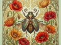 PANEL DRUKOWANY ART NOUVEAU-OWADY NR 1