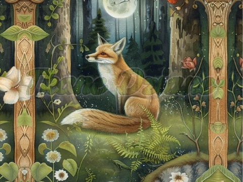 PANEL DRUKOWANY ART NOUVEAU-LIS NR 117