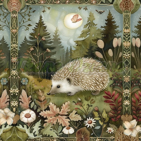 PANEL DRUKOWANY ART NOUVEAU-JEŻ NR 115