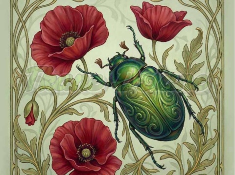 PANEL DRUKOWANY ART NOUVEAU-OWADY NR 4