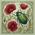 PANEL DRUKOWANY ART NOUVEAU-OWADY NR 4