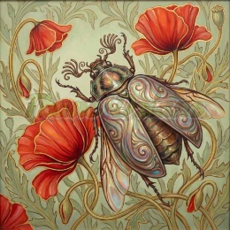 PANEL DRUKOWANY ART NOUVEAU-OWADY NR 6