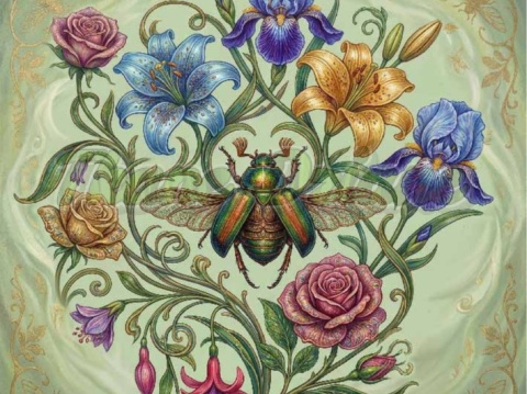 PANEL DRUKOWANY ART NOUVEAU-OWADY NR 10