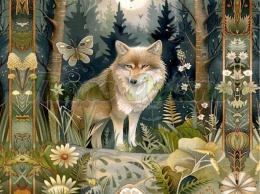 PANEL DRUKOWANY ART NOUVEAU-WILK NR 7