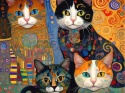 PANEL DRUKOWANY KOTY ALA KLIMT NR 11