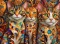 PANEL DRUKOWANY KOTY ALA KLIMT NR 17