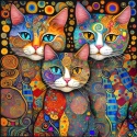 PANEL DRUKOWANY KOTY ALA KLIMT NR 19