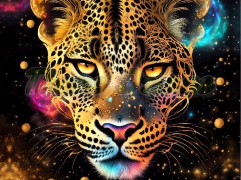 PANEL DRUKOWANY NEONOWY LEOPARD NR 6