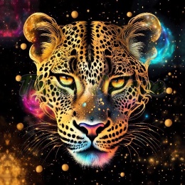PANEL DRUKOWANY NEONOWY LEOPARD NR 6