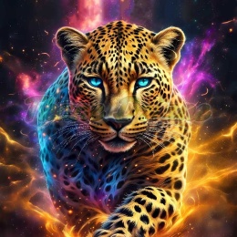 PANEL DRUKOWANY NEONOWY LEOPARD NR 10