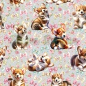 TKANINA DRUKOWANY PSY- CORGI NR 26