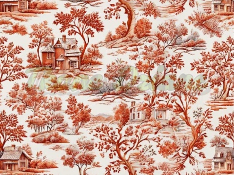 TKANINA DRUKOWANY TOILE DE JOUY STYL NR 13