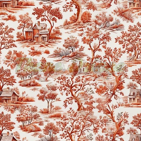 TKANINA DRUKOWANY TOILE DE JOUY STYL NR 13