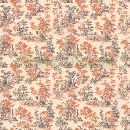 TKANINA DRUKOWANY TOILE DE JOUY STYL NR 18