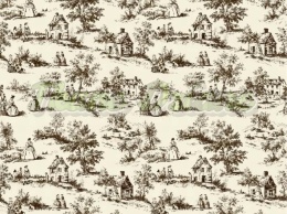 TKANINA DRUKOWANY TOILE DE JOUY STYL NR 19