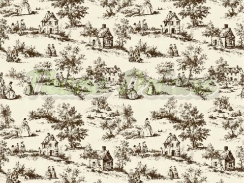 TKANINA DRUKOWANY TOILE DE JOUY STYL NR 19