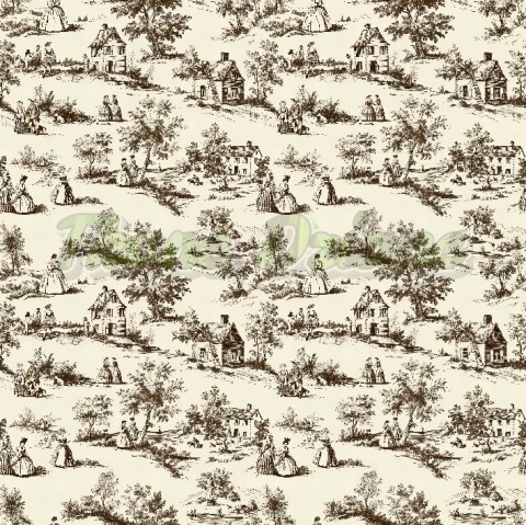TKANINA DRUKOWANY TOILE DE JOUY STYL NR 19
