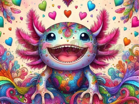 PANEL DRUKOWANY AXOLOTL NR 3