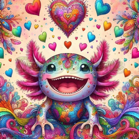 PANEL DRUKOWANY AXOLOTL NR 3