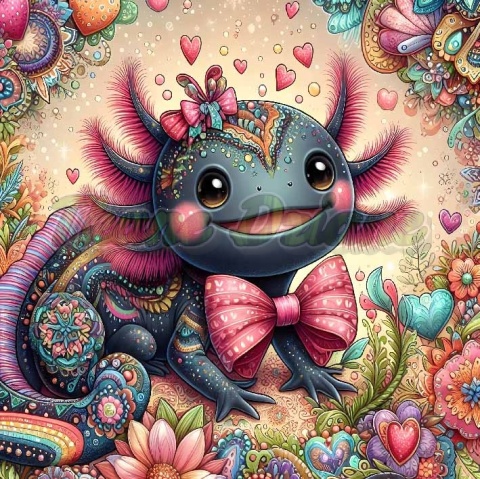 PANEL DRUKOWANY AXOLOTL NR 4