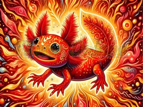 PANEL DRUKOWANY AXOLOTL NR 8