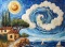 PANEL DRUKOWANY VAN GOGH- PEJZAŻ NR 1