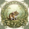 PANEL DRUKOWANY ART NOUVEAU-MYSZ NR 146