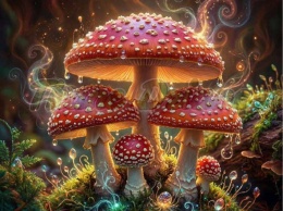 PANEL DRUKOWANY GRZYBY- AMANITA MUSCARIA NR 10