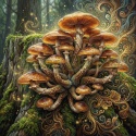 PANEL DRUKOWANY GRZYBY- OPIEŃKI NR 2