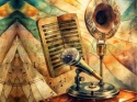 PANEL DRUKOWANY MUZYCZNA WARIACJA NR 8