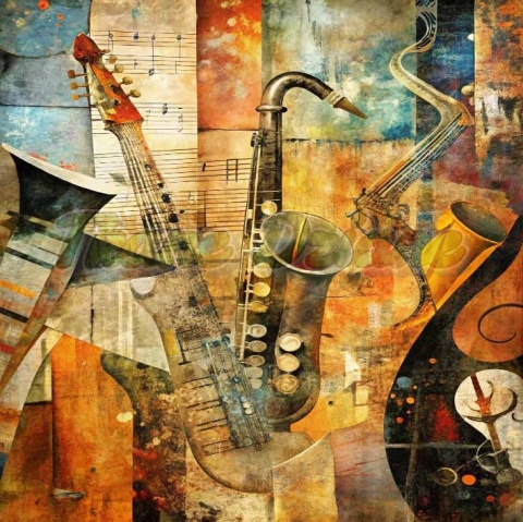 PANEL DRUKOWANY MUZYCZNA WARIACJA NR 9