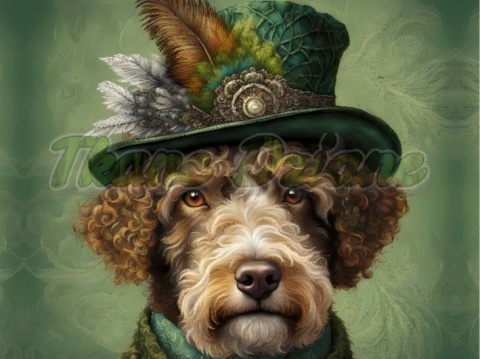 PANEL DRUKOWANY PSY W KAPELUSZCH- LAGOTTO ROMAGNIOLO NR 32