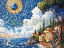 PANEL DRUKOWANY VAN GOGH- PEJZAŻ NR 3