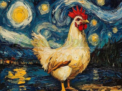 PANEL DRUKOWANY VAN GOGH- KOGUT NR 5