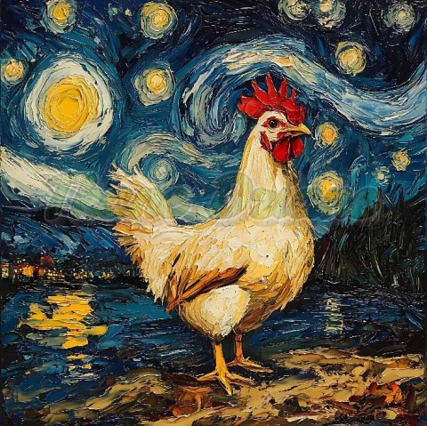 PANEL DRUKOWANY VAN GOGH- KOGUT NR 5