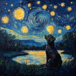 PANEL DRUKOWANY VAN GOGH- PIES NR 8