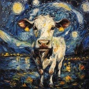 PANEL DRUKOWANY VAN GOGH- KROWA NR 4