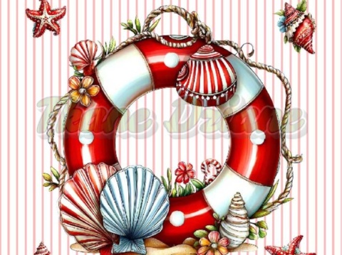 PANEL DRUKOWANY W MARYNARSKIM STYLU NR 17