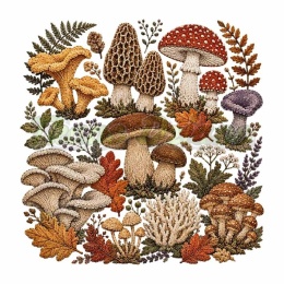 PANEL DRUKOWANY GRZYBY NR 4