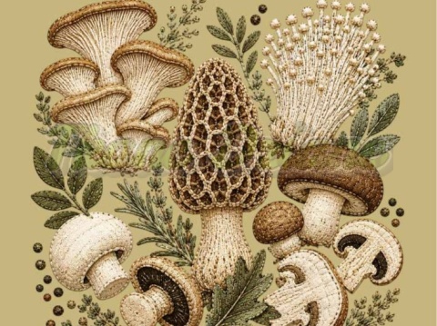 PANEL DRUKOWANY GRZYBY NR 3