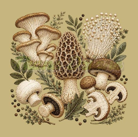 PANEL DRUKOWANY GRZYBY NR 3