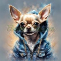 PANEL DRUKOWANY CHIHUAHUA W KAPTURZE NR 6