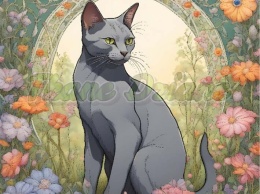 PANEL DRUKOWANY ART NOUVEAU- KOT NR 157