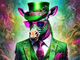 PANEL DRUKOWANY KOLOROWE ZWIERZĘTA- ZEBRA NR 18