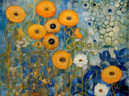 PANEL DRUKOWANY KWIATY W STYLU VAN GOGH NR 3