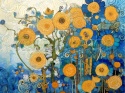 PANEL DRUKOWANY KWIATY W STYLU VAN GOGH NR 6