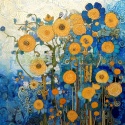 PANEL DRUKOWANY KWIATY W STYLU VAN GOGH NR 6