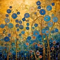 PANEL DRUKOWANY KWIATY W STYLU VAN GOGH NR 1
