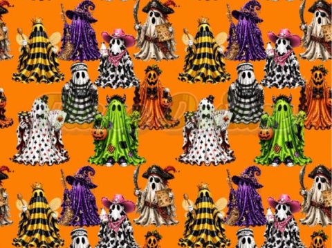 TKANINA DRUKOWANA HALLOWEEN NR 2